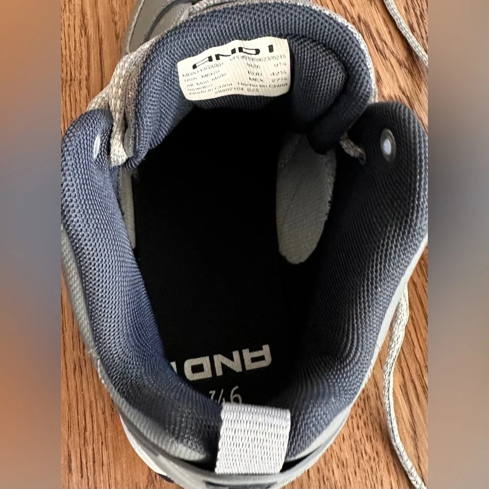 NWOT AND1 Men's Streetball Basketball Shoes High-Top Size 9.5 - Picture 9 of 11